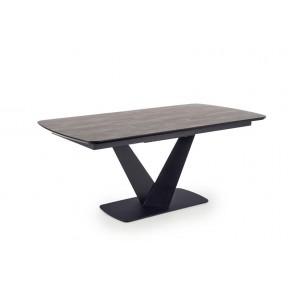 Стол обеденный HALMAR VINSTON темно-серый/черный 180-230/95